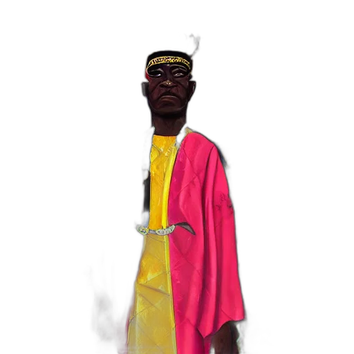 staff, jacket, face, crown transparent PNG cut-out