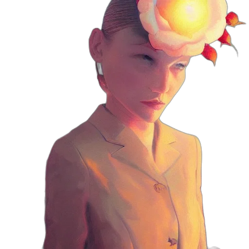 crown, hat, staff, face transparent PNG cut-out