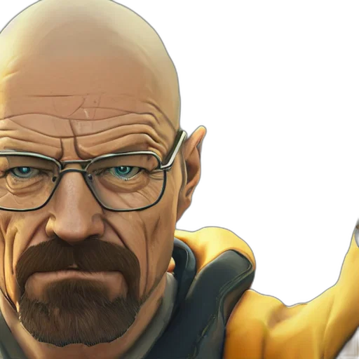 face, comic book art, concept art, cartoon transparent PNG cut-out