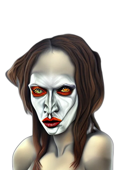 mask, face, creature, concept art transparent PNG cut-out