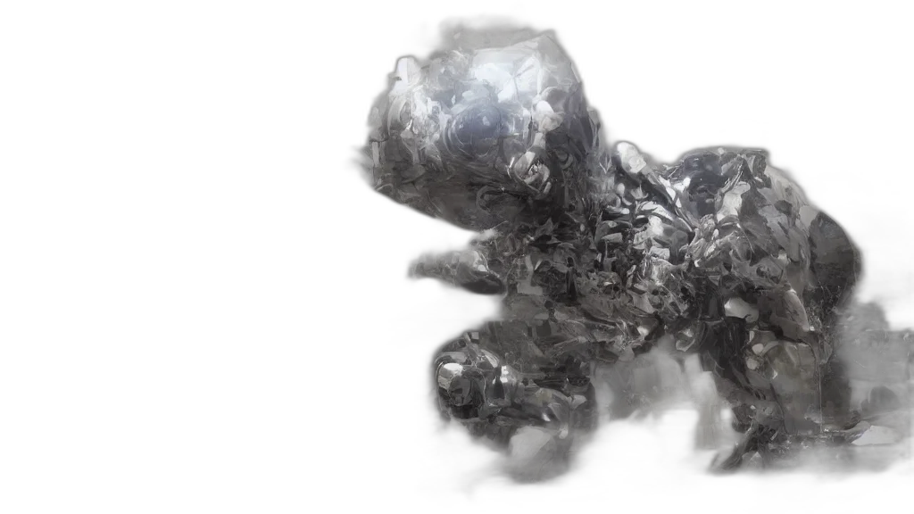 dragon, creature, hair, robot transparent PNG cut-out