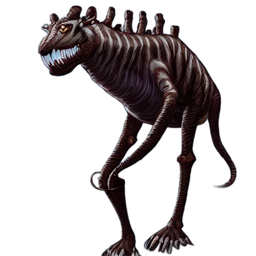 creature, animal, dragon, staff transparent PNG cut-out