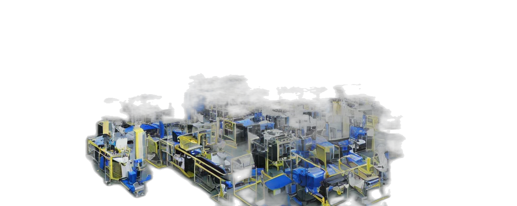 3d render, concept art, industrial, production transparent PNG cut-out