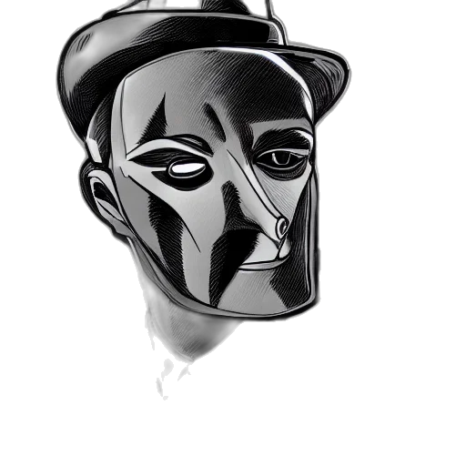 mask, face, hat, robot transparent PNG cut-out