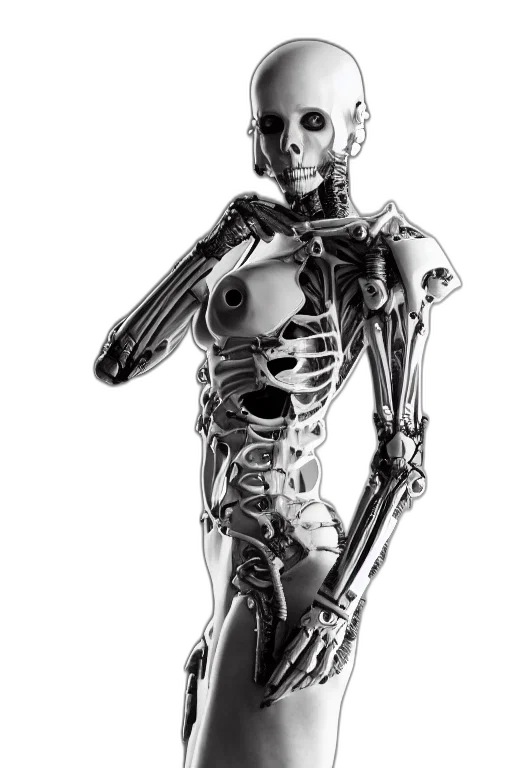 robot, cyberpunk, concept art, 3d render transparent PNG cut-out