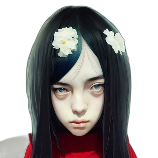 face, mask, flower, robot transparent PNG cut-out