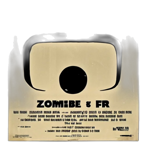 old, film, poster, zombie transparent PNG cut-out