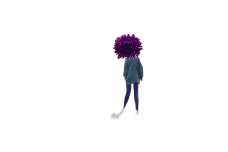 flower, hair, umbrella, staff transparent PNG cut-out