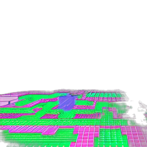 3d render, vaporwave, neon, colorful transparent PNG cut-out