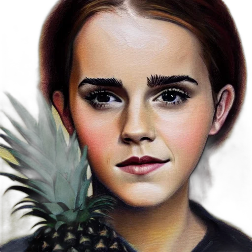 face, crown, photorealistic, oil painting transparent PNG cut-out