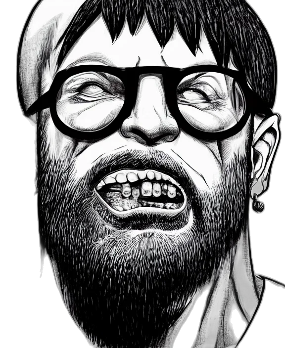 creature, face, comic book art, cartoon transparent PNG cut-out