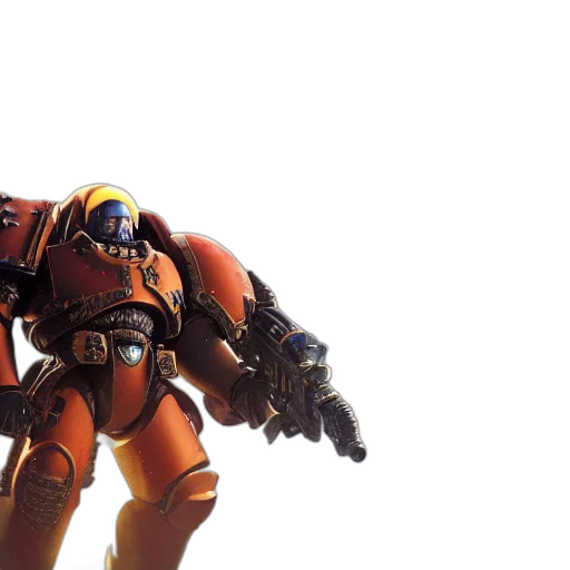 robot, weapon, concept art, 3d render transparent PNG cut-out