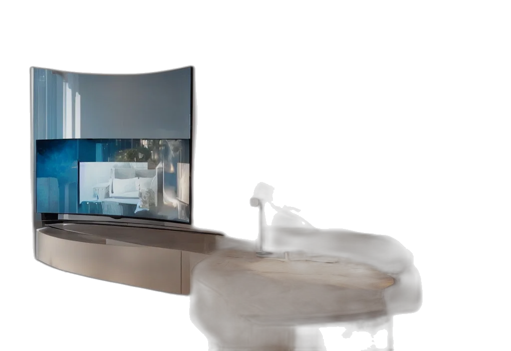 furniture, 3d render, concept art, photorealistic transparent PNG cut-out
