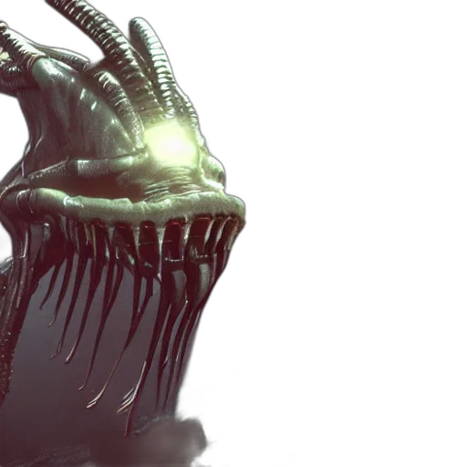 creature, 3d render, concept art, octane transparent PNG cut-out
