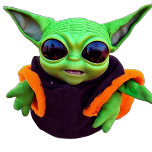 jacket, creature, staff, mask transparent PNG cut-out