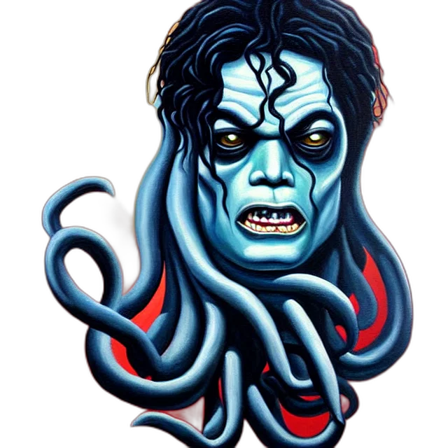 creature, mask, face, comic book art transparent PNG cut-out