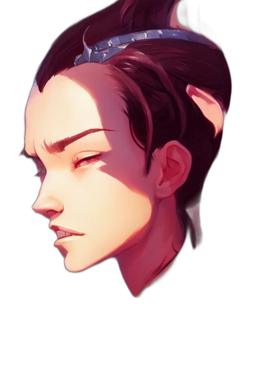 face, crown, mask, hair transparent PNG cut-out