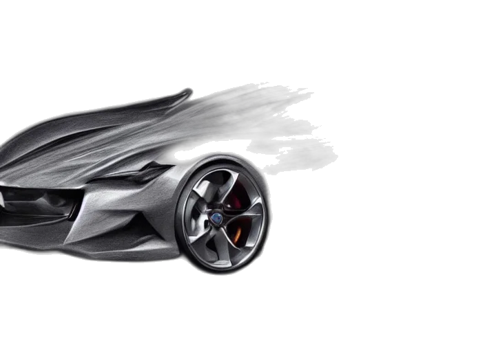 car, 3d render, concept art, photorealistic transparent PNG cut-out