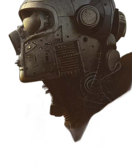 mask, robot, face, weapon transparent PNG cut-out