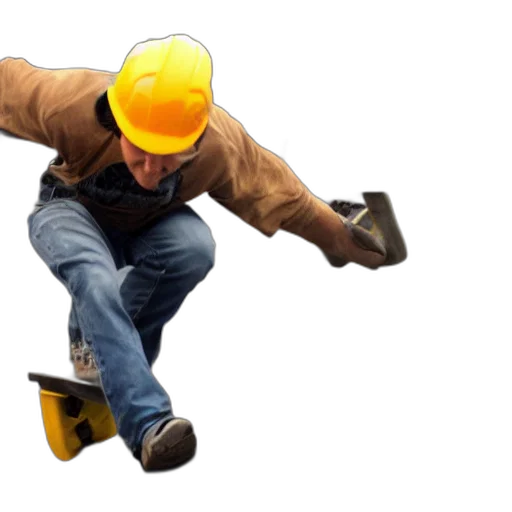 shoes, hat, staff, robot transparent PNG cut-out