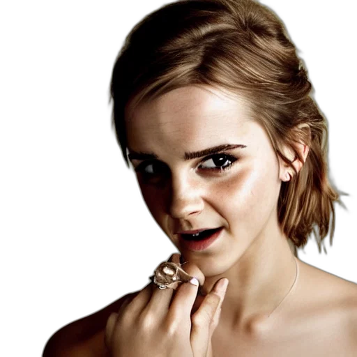 jewelry, face, hair, creature transparent PNG cut-out