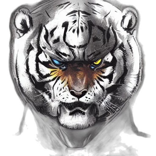 animal, mask, face, pencil sketch transparent PNG cut-out