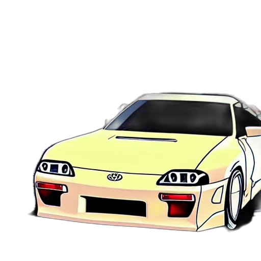car, weapon, 3d render, anime transparent PNG cut-out