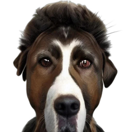 animal, face, creature, hair transparent PNG cut-out