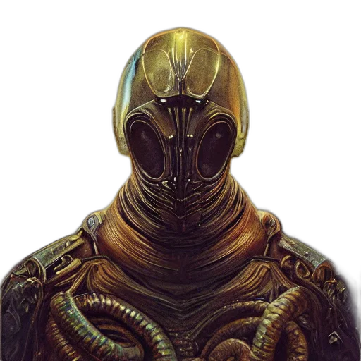 mask, robot, creature, face transparent PNG cut-out