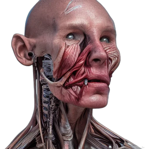 robot, face, mask, creature transparent PNG cut-out