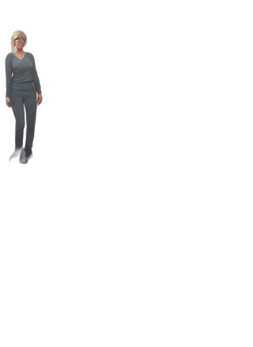 jacket, dress, staff, shoes transparent PNG cut-out