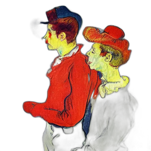 hat, jacket, watercolor, concept art transparent PNG cut-out