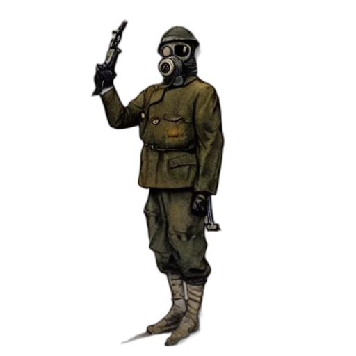 staff, weapon, jacket, mask transparent PNG cut-out