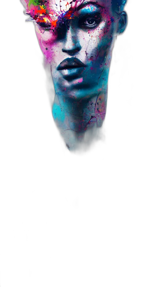 face, mask, creature, robot transparent PNG cut-out