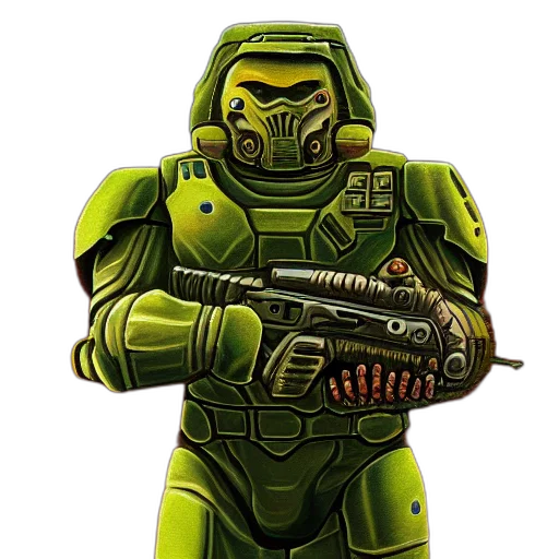 robot, weapon, concept art, pixel art transparent PNG cut-out