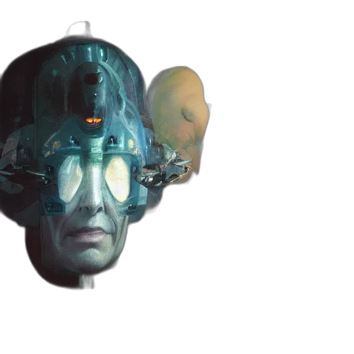 robot, mask, face, creature transparent PNG cut-out