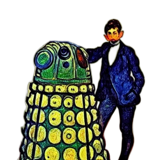 robot, dress, staff, concept art transparent PNG cut-out