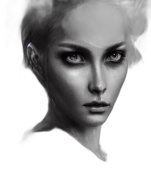 face, robot, photorealistic, fantasy art transparent PNG cut-out