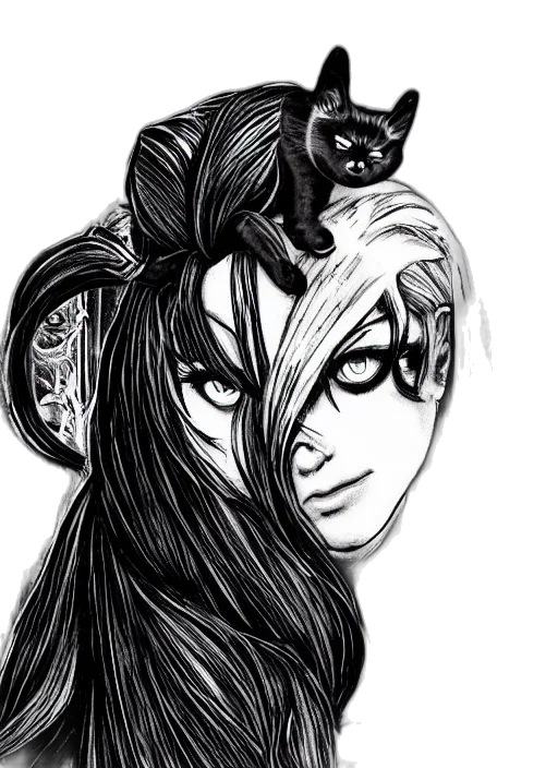 mask, creature, animal, comic book art transparent PNG cut-out