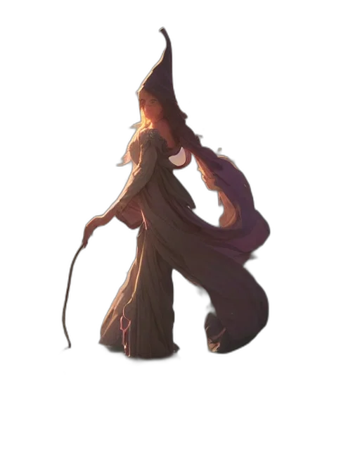 staff, creature, hat, dragon transparent PNG cut-out