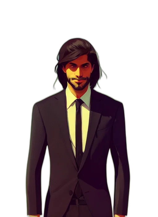 staff, jacket, face, concept art transparent PNG cut-out