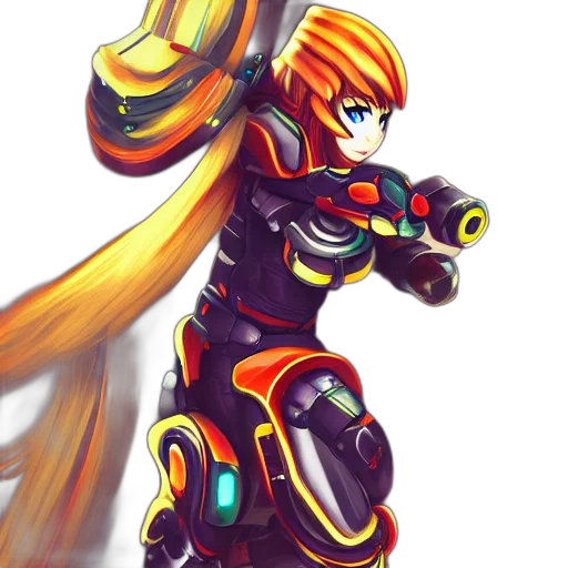 robot, weapon, concept art, pixel art transparent PNG cut-out