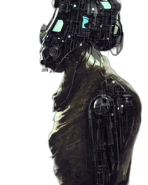 robot, dress, mask, face transparent PNG cut-out