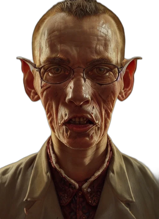 face, staff, mask, creature transparent PNG cut-out