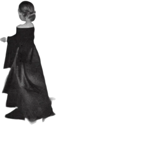 dress, jacket, hair, staff transparent PNG cut-out