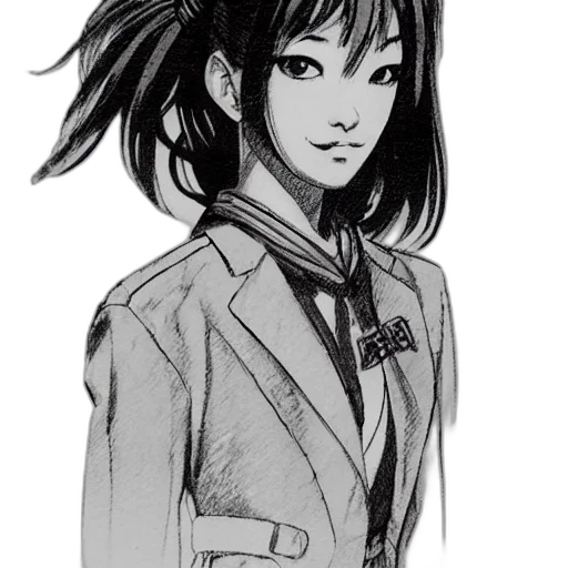 jacket, staff, concept art, anime transparent PNG cut-out