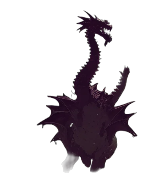 dragon, creature, crown, animal transparent PNG cut-out