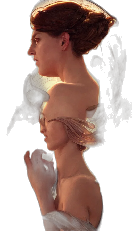 face, mask, crown, dress transparent PNG cut-out