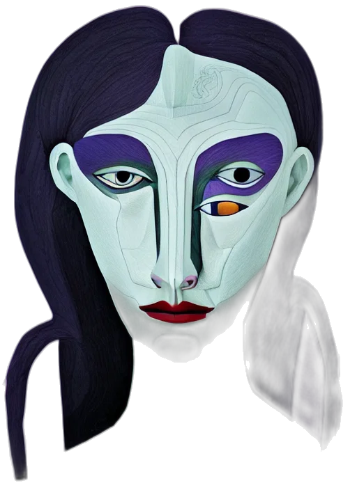 mask, face, jewelry, creature transparent PNG cut-out