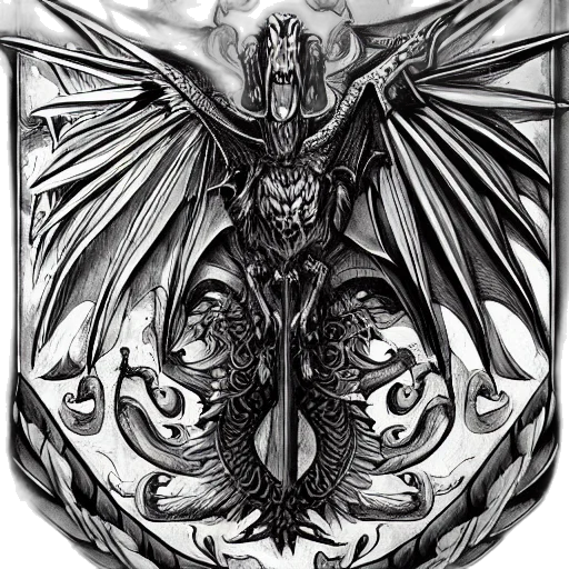 dragon, sword, staff, crown transparent PNG cut-out